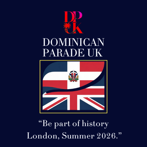 Dominican and UK flag campaign artwork