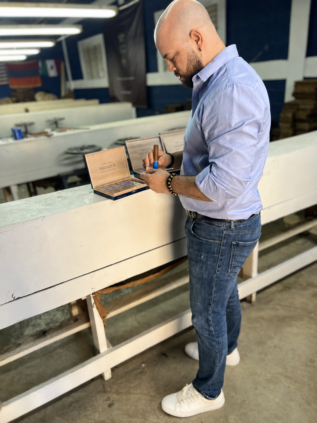 Dionis Garcia exploring Dominican craftsmanship